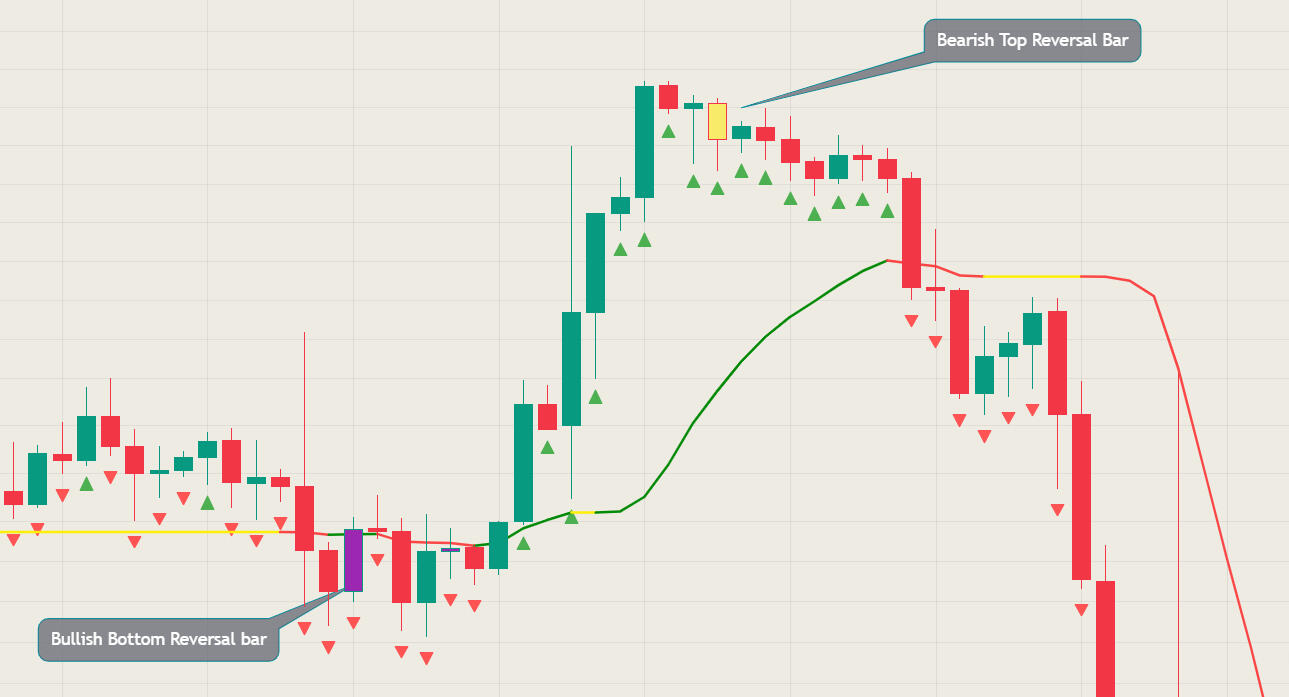 Global CB Invest Indicator Reversal Bars explanation